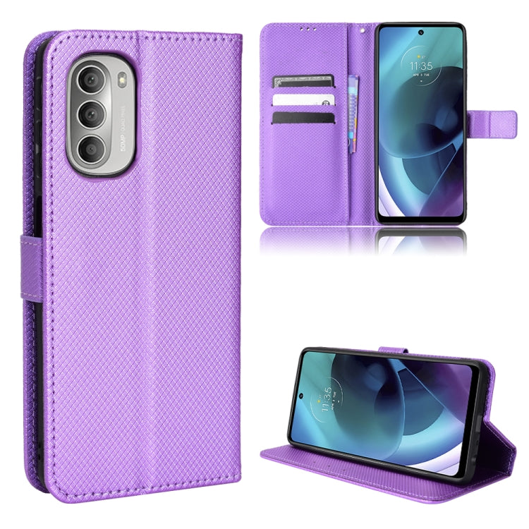 For Motorola Moto G52j 5G Diamond Texture Leather Phone Case