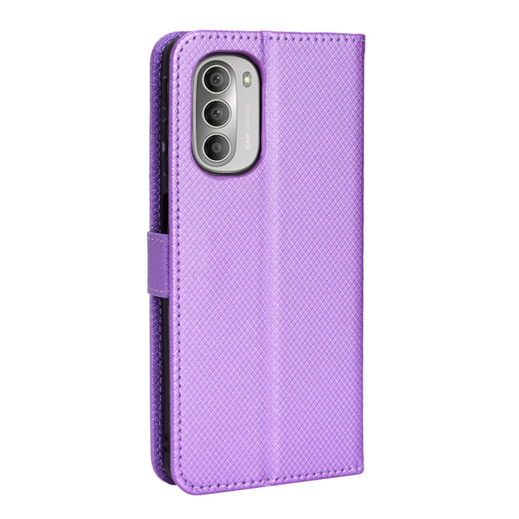 For Motorola Moto G52j 5G Diamond Texture Leather Phone Case