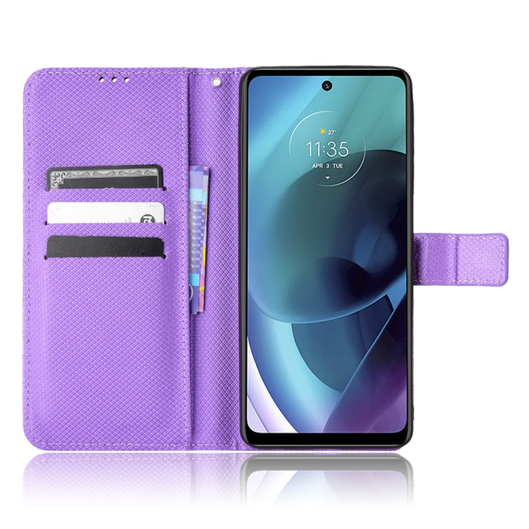 For Motorola Moto G52j 5G Diamond Texture Leather Phone Case