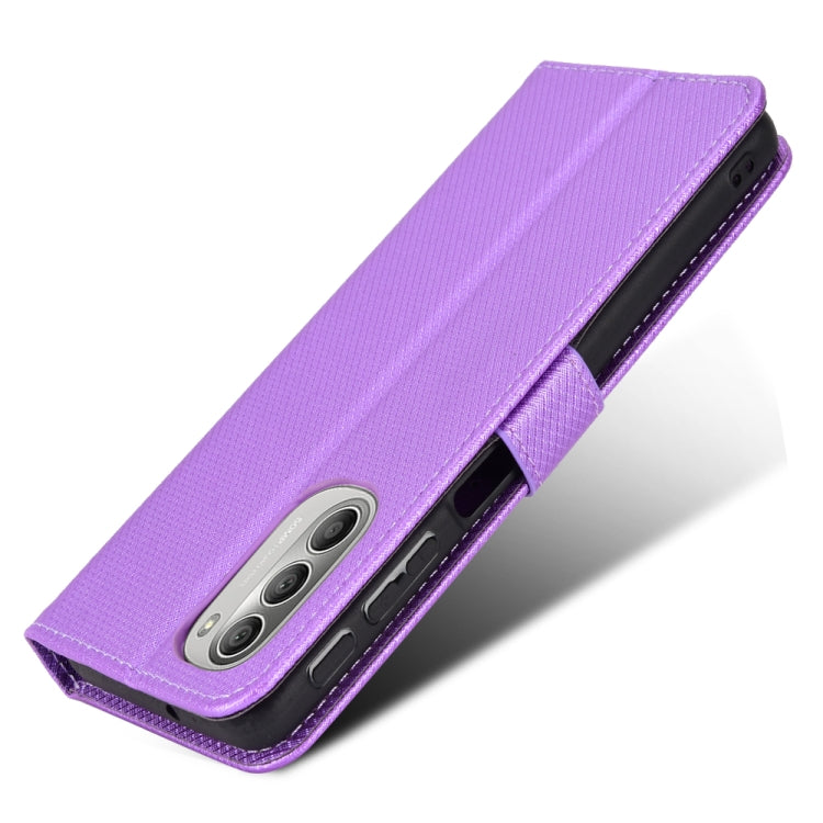 For Motorola Moto G52j 5G Diamond Texture Leather Phone Case