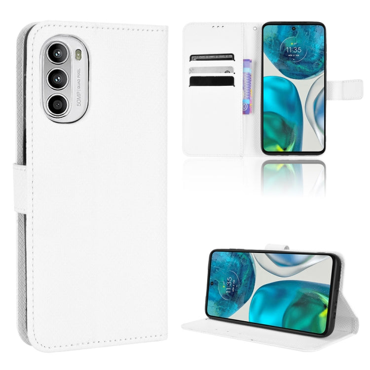 For Motorola Moto G71s / G82 / G52 4G Diamond Texture Leather Phone Case