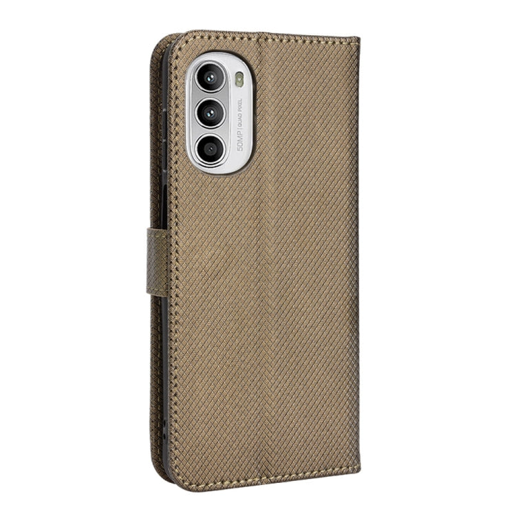 For Motorola Moto G71s / G82 / G52 4G Diamond Texture Leather Phone Case