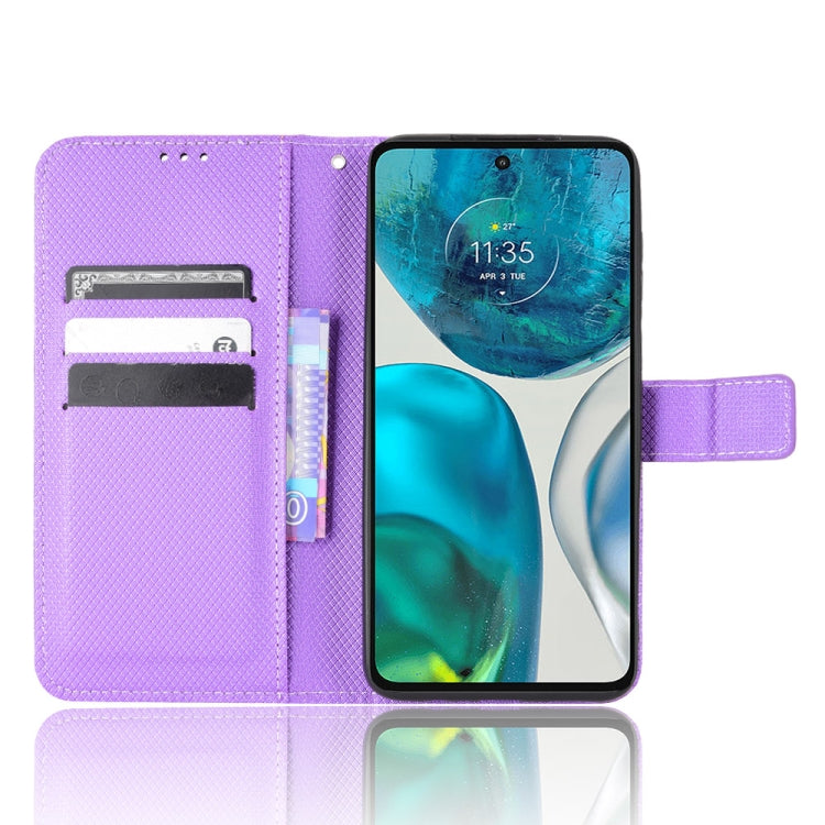For Motorola Moto G71s / G82 / G52 4G Diamond Texture Leather Phone Case