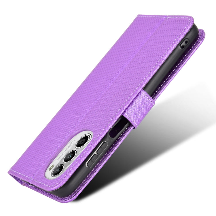 For Motorola Moto G71s / G82 / G52 4G Diamond Texture Leather Phone Case