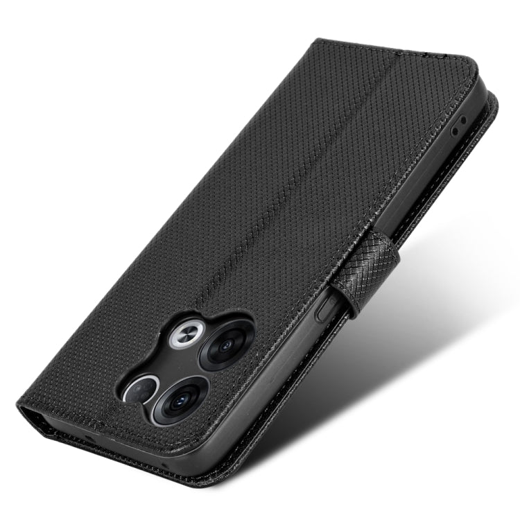 For OPPO Reno8 Diamond Texture Leather Phone Case
