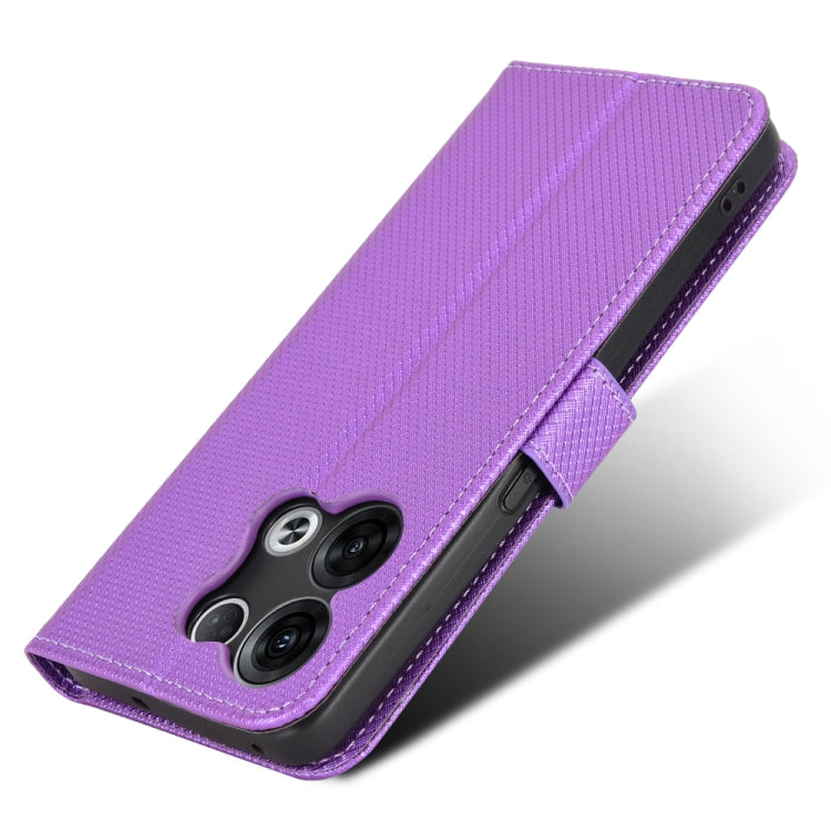 For OPPO Reno8 Diamond Texture Leather Phone Case