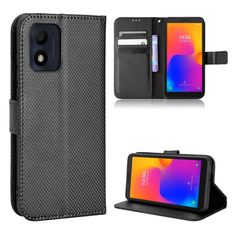 For TCL 303 / Alcatel 1B 2022 Diamond Texture Leather Phone Case