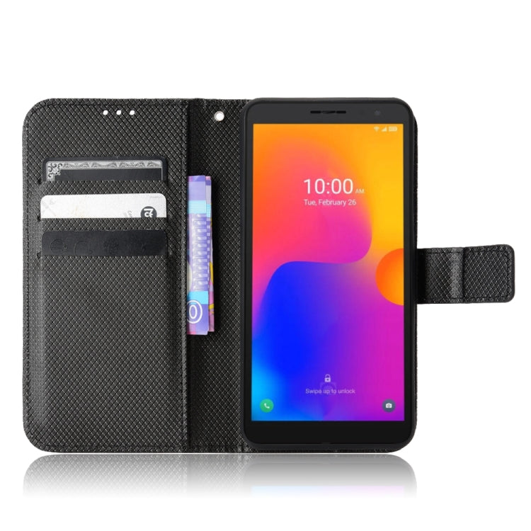 For TCL 303 / Alcatel 1B 2022 Diamond Texture Leather Phone Case