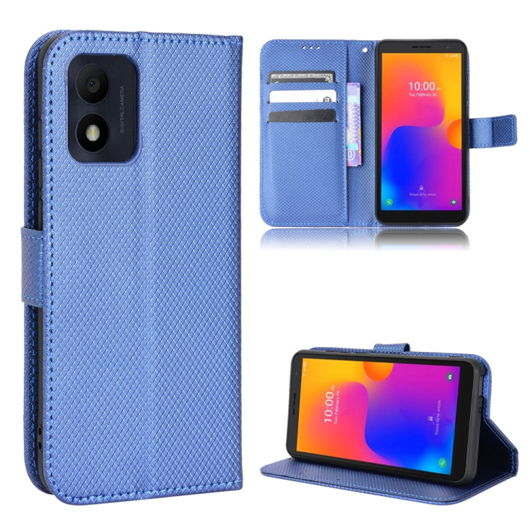 For TCL 303 / Alcatel 1B 2022 Diamond Texture Leather Phone Case
