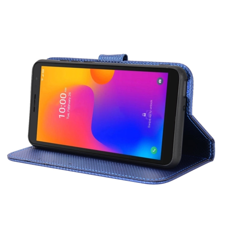 For TCL 303 / Alcatel 1B 2022 Diamond Texture Leather Phone Case