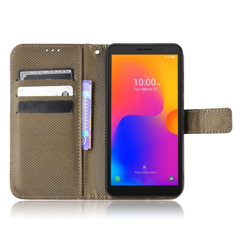 For TCL 303 / Alcatel 1B 2022 Diamond Texture Leather Phone Case