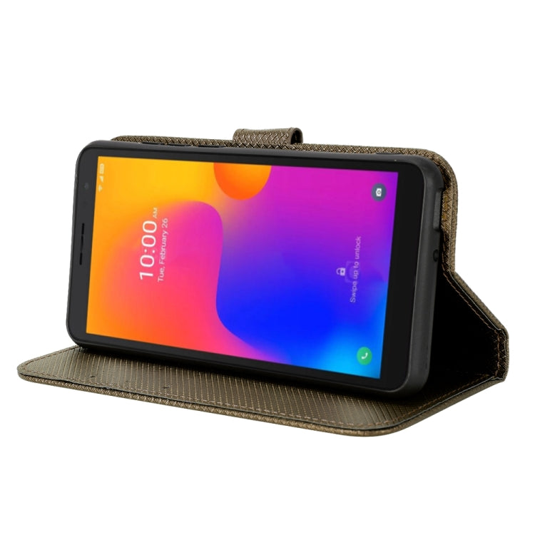 For TCL 303 / Alcatel 1B 2022 Diamond Texture Leather Phone Case