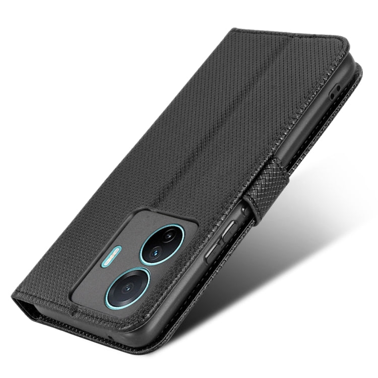 For vivo S15e Diamond Texture Leather Phone Case