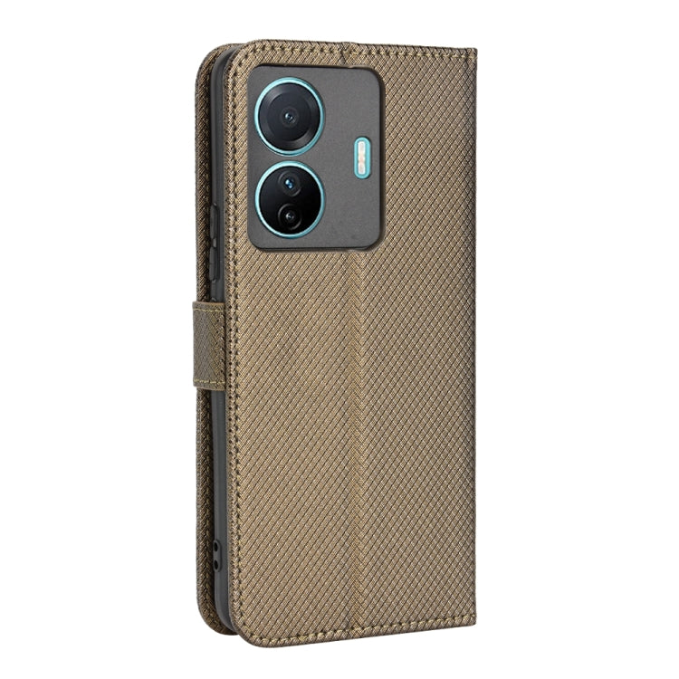 For vivo S15e Diamond Texture Leather Phone Case