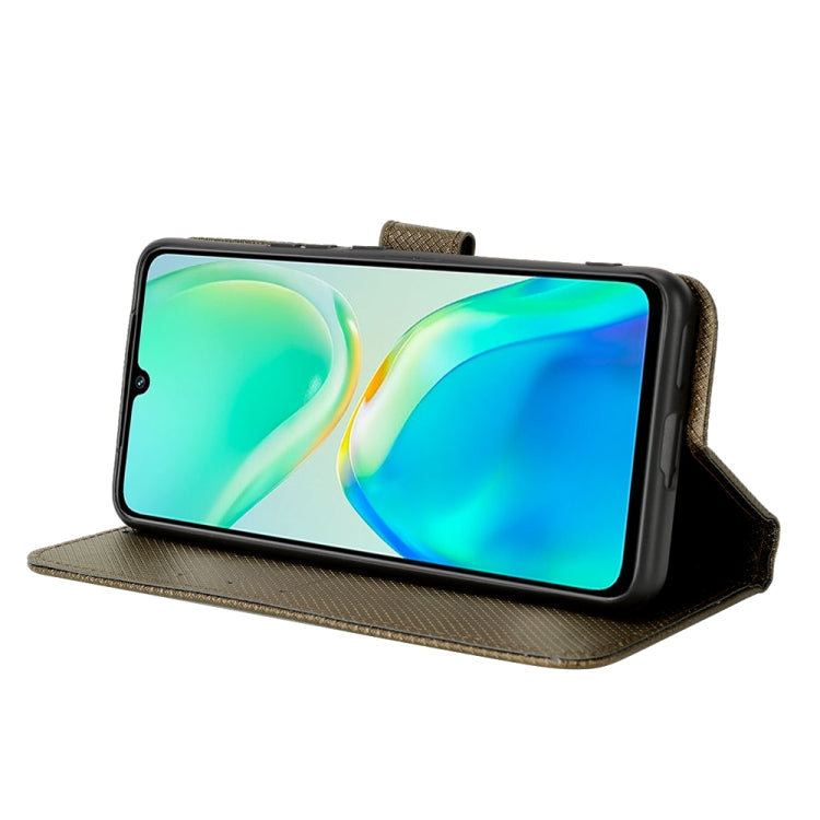 For vivo S15e Diamond Texture Leather Phone Case