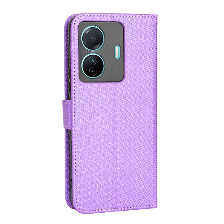 For vivo S15e Diamond Texture Leather Phone Case