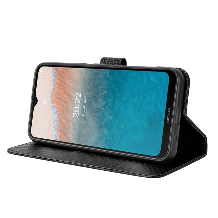 For Nokia C21 Plus Diamond Texture Leather Phone Case