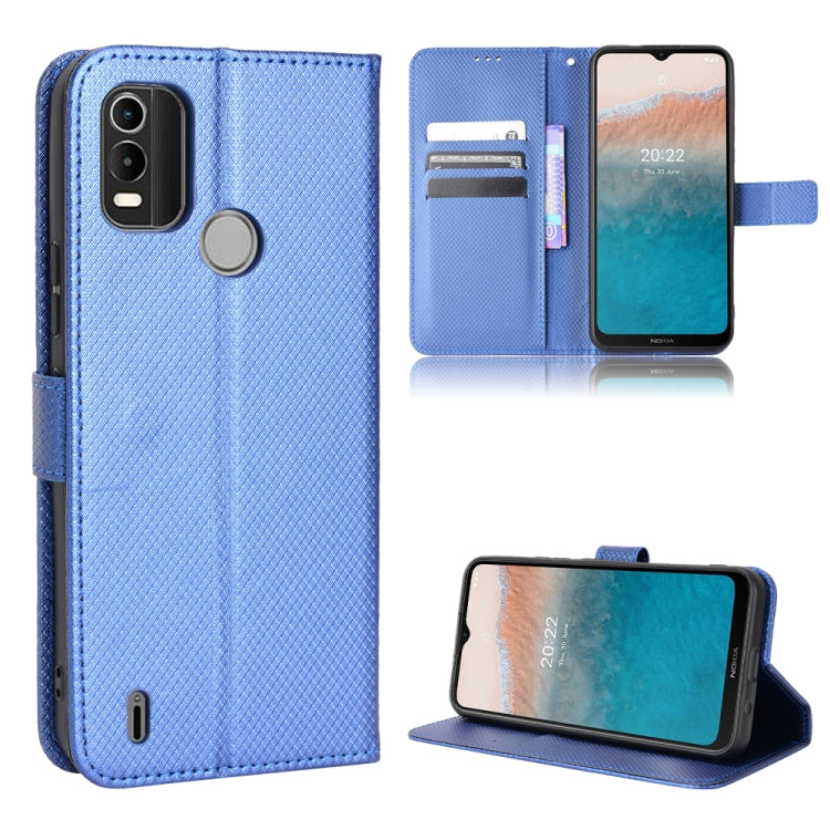 For Nokia C21 Plus Diamond Texture Leather Phone Case