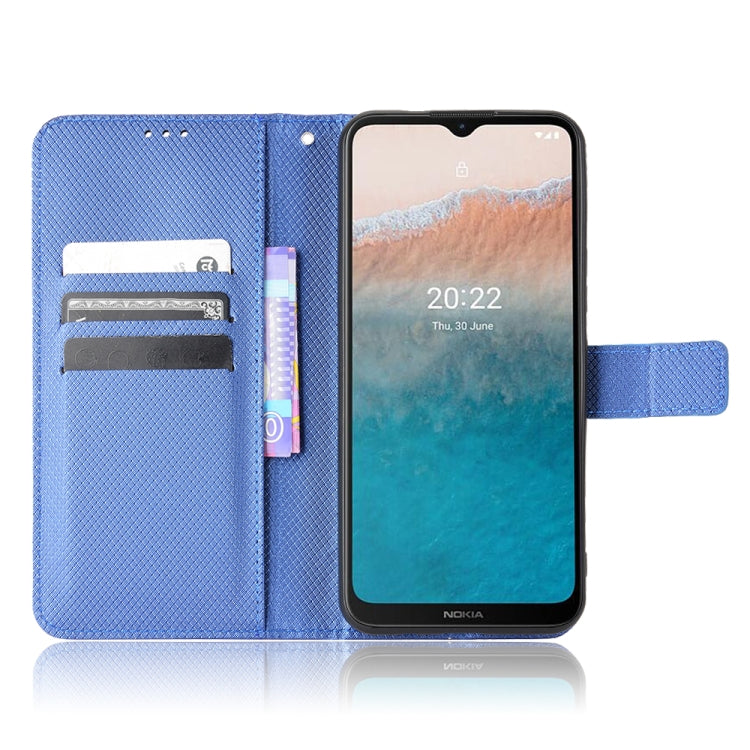 For Nokia C21 Plus Diamond Texture Leather Phone Case