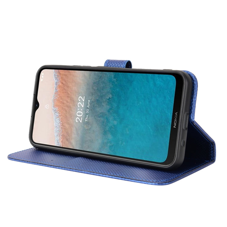 For Nokia C21 Plus Diamond Texture Leather Phone Case