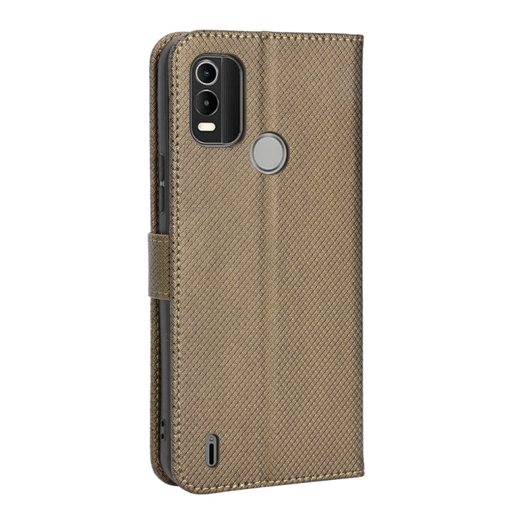 For Nokia C21 Plus Diamond Texture Leather Phone Case