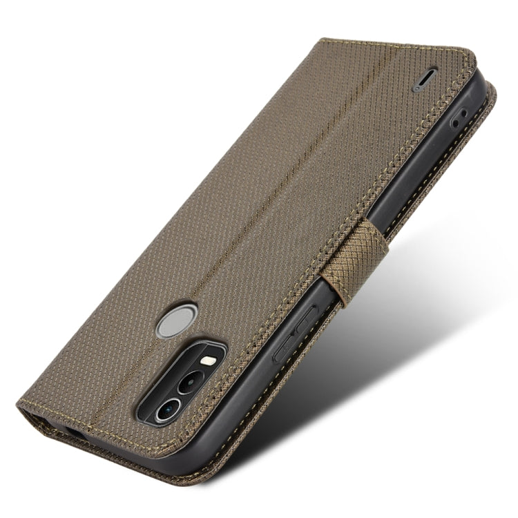 For Nokia C21 Plus Diamond Texture Leather Phone Case