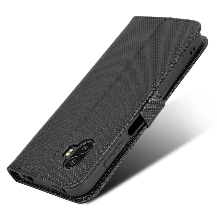 For Samsung Galaxy Xcover6 Pro Diamond Texture Leather Phone Case