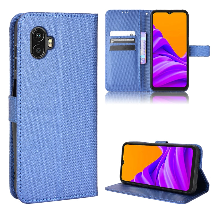 For Samsung Galaxy Xcover6 Pro Diamond Texture Leather Phone Case