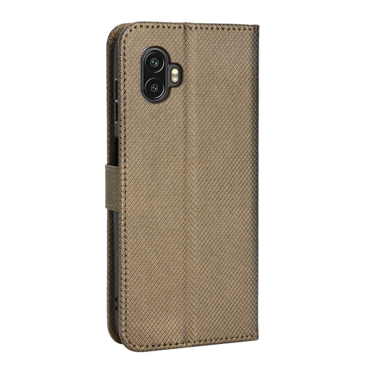 For Samsung Galaxy Xcover6 Pro Diamond Texture Leather Phone Case