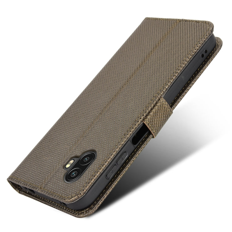 For Samsung Galaxy Xcover6 Pro Diamond Texture Leather Phone Case