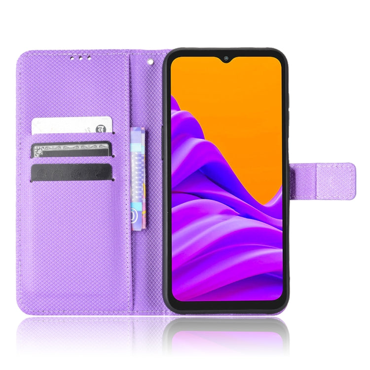 For Samsung Galaxy Xcover6 Pro Diamond Texture Leather Phone Case