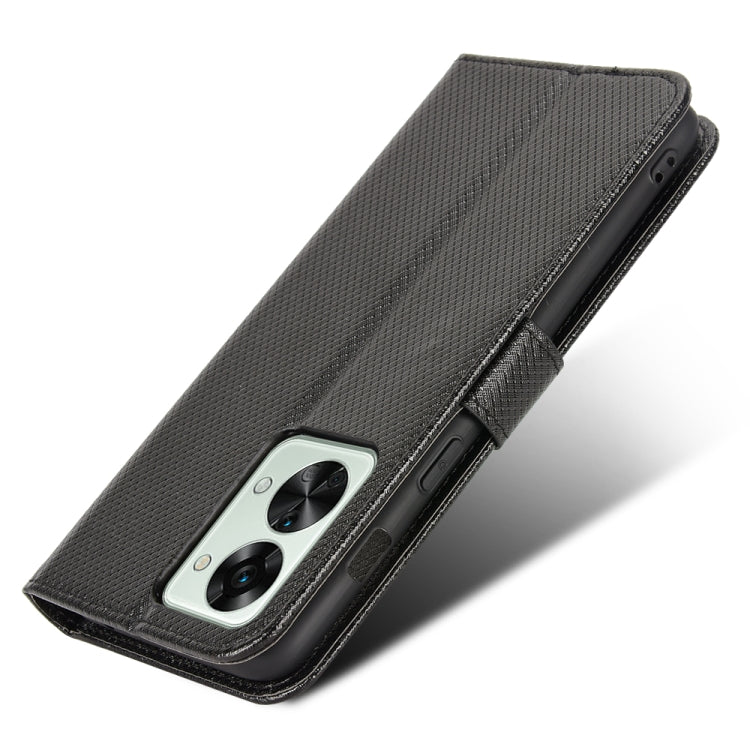 For OnePlus Nord 2T Diamond Texture Leather Phone Case