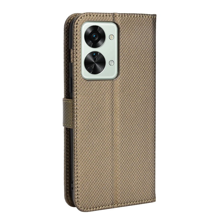 For OnePlus Nord 2T Diamond Texture Leather Phone Case