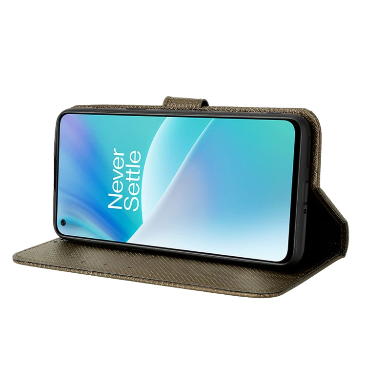 For OnePlus Nord 2T Diamond Texture Leather Phone Case