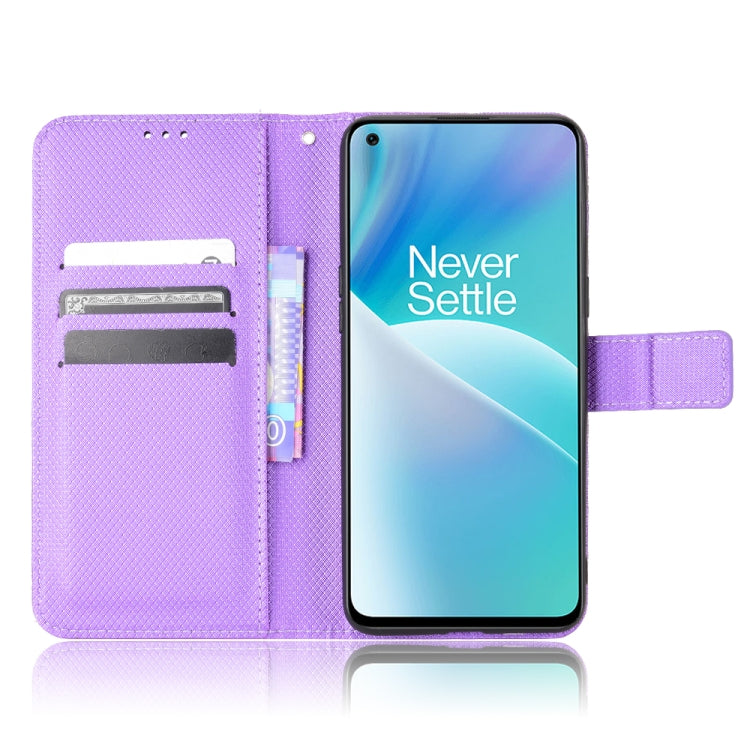 For OnePlus Nord 2T Diamond Texture Leather Phone Case