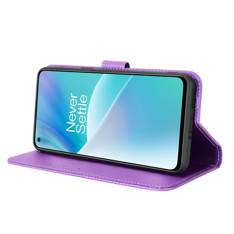 For OnePlus Nord 2T Diamond Texture Leather Phone Case
