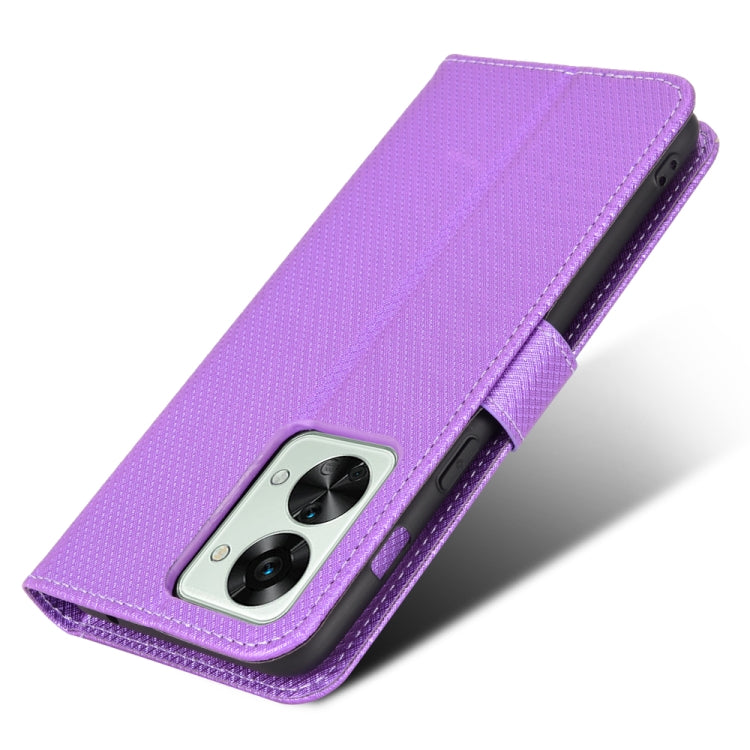 For OnePlus Nord 2T Diamond Texture Leather Phone Case