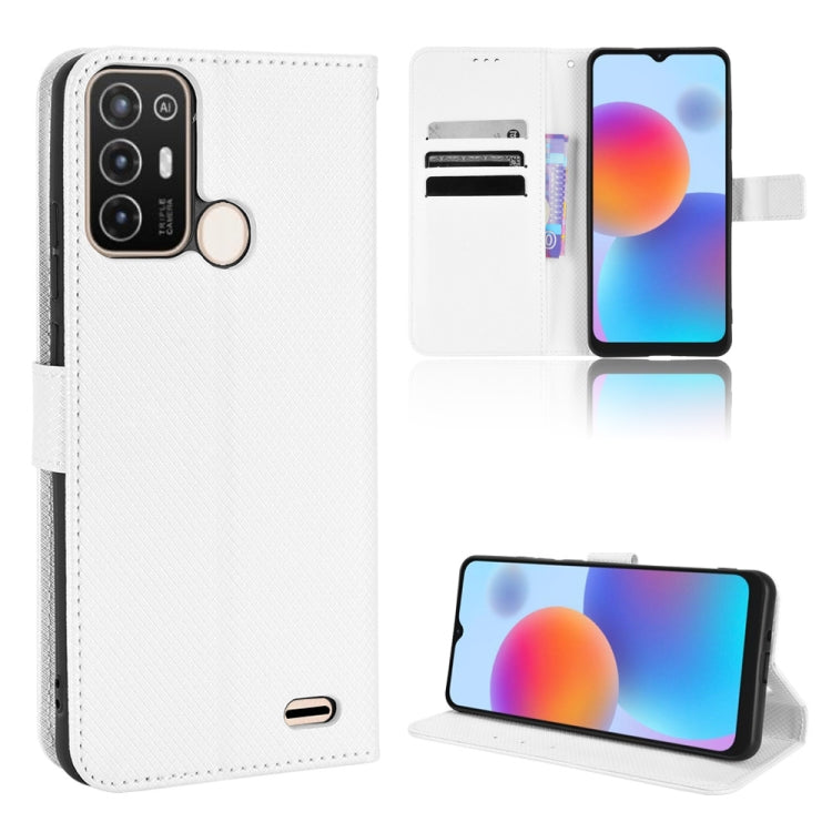 For ZTE Blade A52 Diamond Texture Leather Phone Case