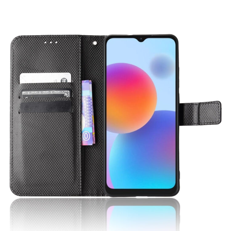 For ZTE Blade A52 Diamond Texture Leather Phone Case