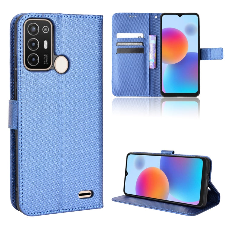 For ZTE Blade A52 Diamond Texture Leather Phone Case