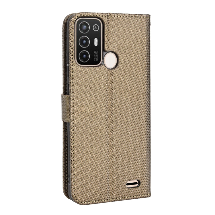 For ZTE Blade A52 Diamond Texture Leather Phone Case