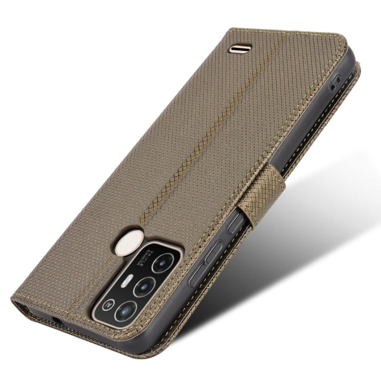 For ZTE Blade A52 Diamond Texture Leather Phone Case