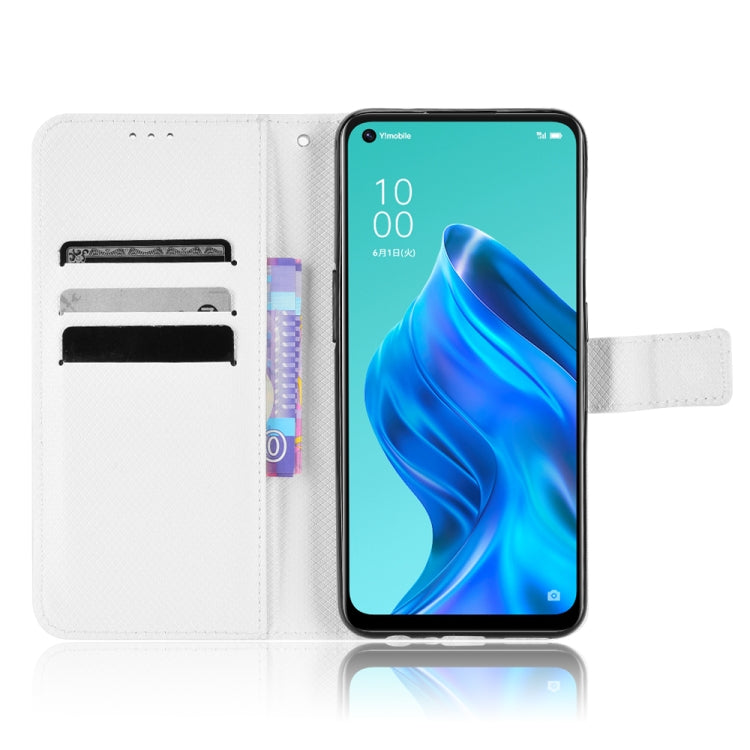For OPPO Reno5 A Diamond Texture Leather Phone Case