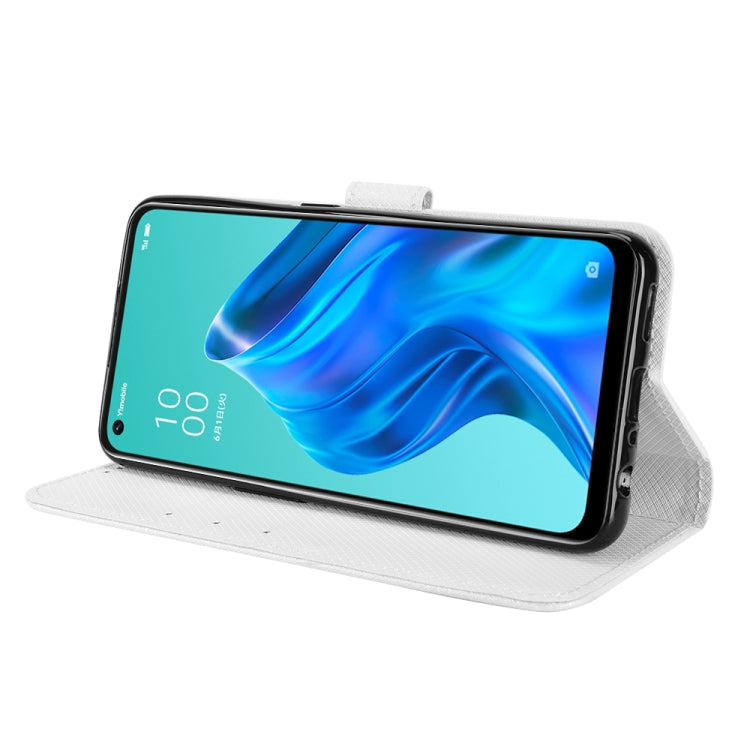 For OPPO Reno5 A Diamond Texture Leather Phone Case