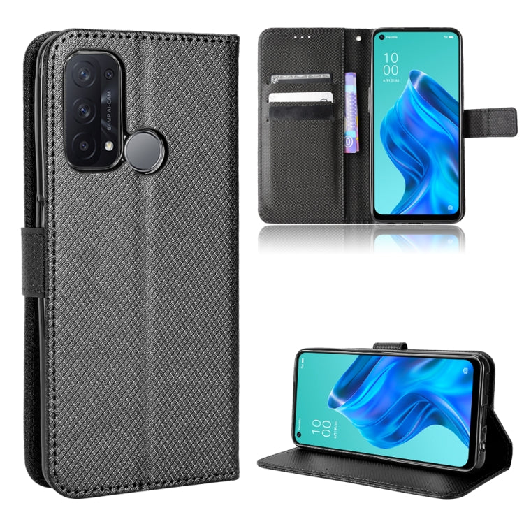 For OPPO Reno5 A Diamond Texture Leather Phone Case
