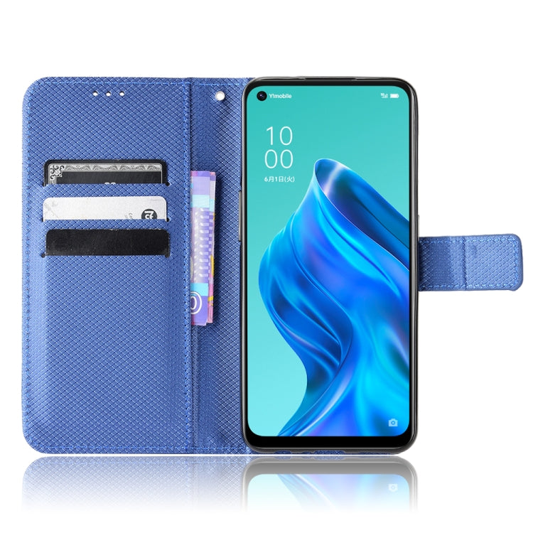 For OPPO Reno5 A Diamond Texture Leather Phone Case