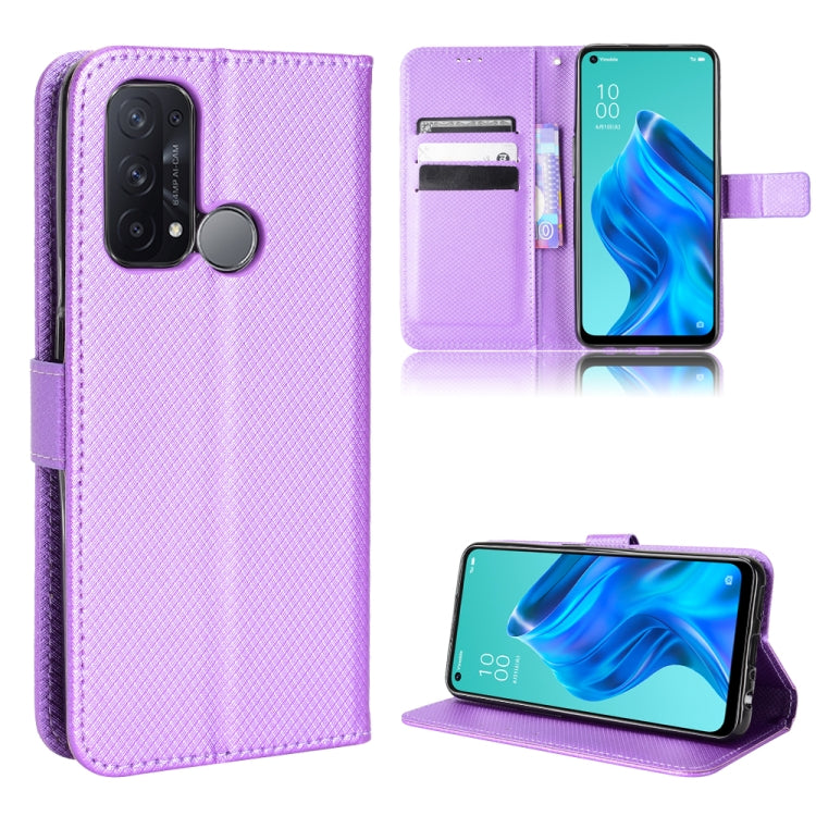 For OPPO Reno5 A Diamond Texture Leather Phone Case