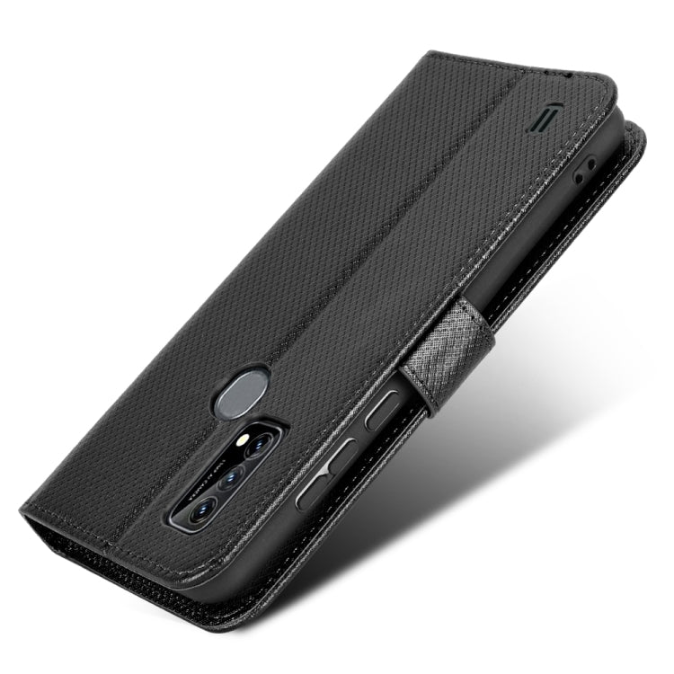 For Blackview A50 Diamond Texture Leather Phone Case