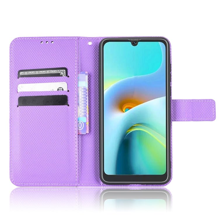 For Blackview A50 Diamond Texture Leather Phone Case
