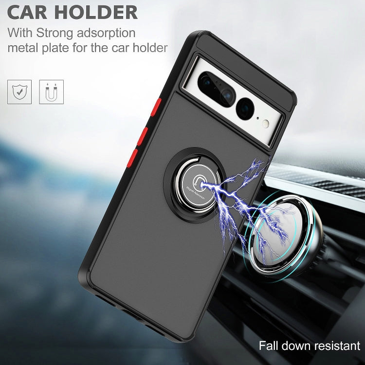 For Google Pixel 7 Pro Q Shadow 1 Series TPU + PC Phone Case with Ring